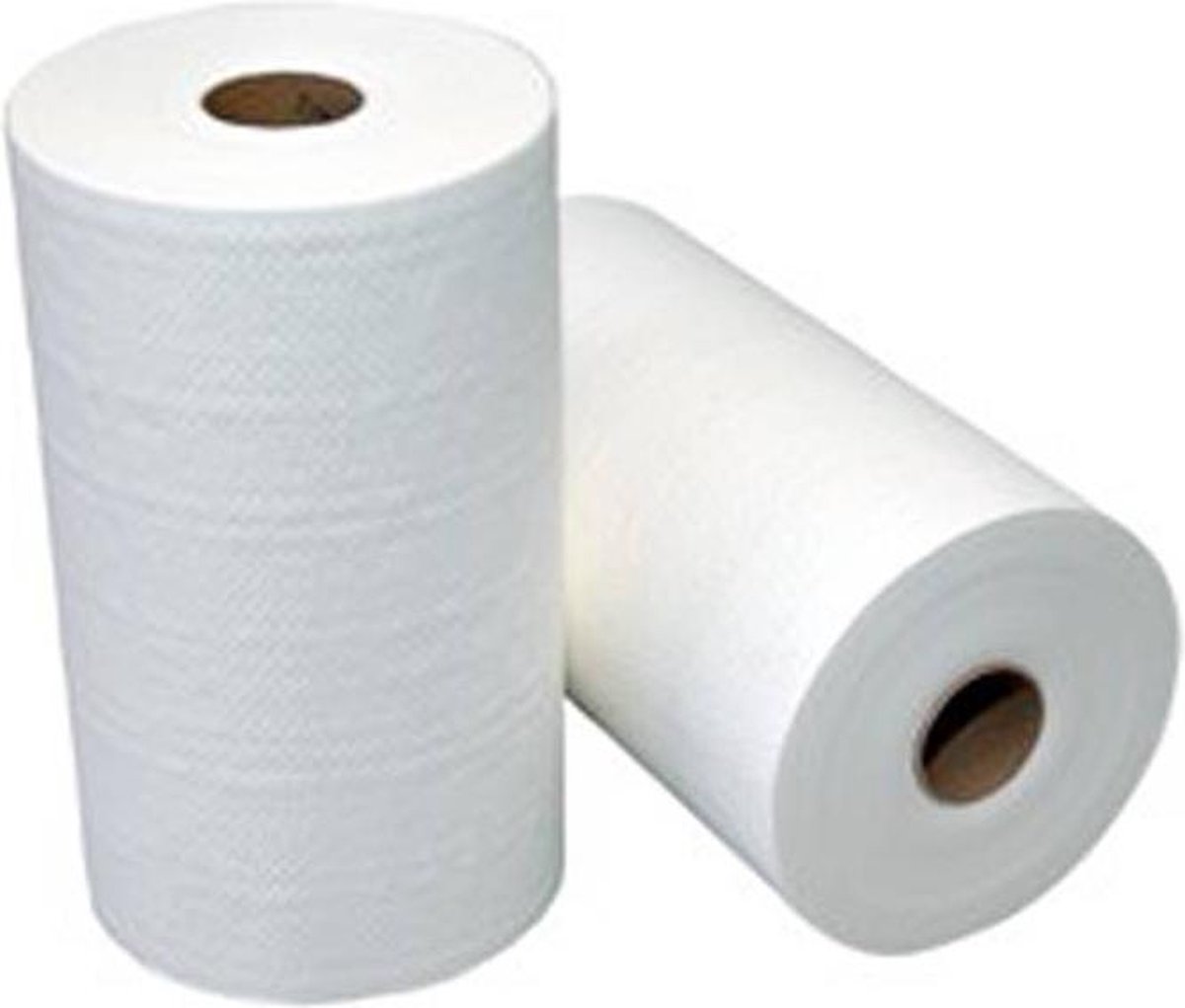 Vendor handdoekrollen, 2-laags, netversterkt wit, breedte 23 cm. Doos á 12 rollen x 60 meter.