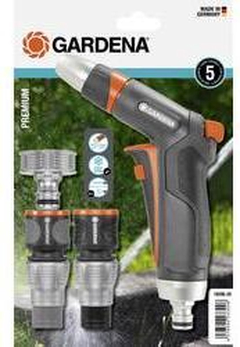 Gardena Premium Set de base lance d'arrosage - Avec raccords