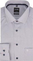 Modern Fit Olymp overhemd bruin blauw