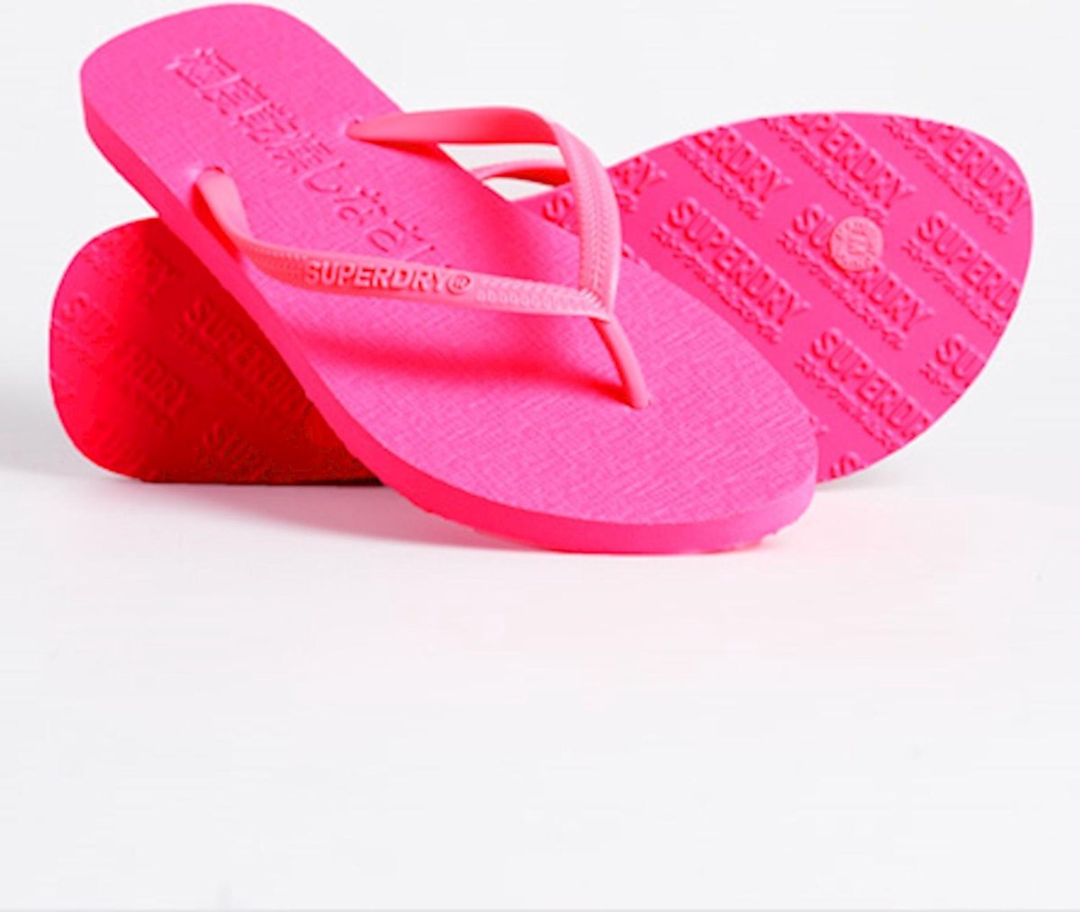 Superdry Dames Superslanke fluorescerende teenslippers