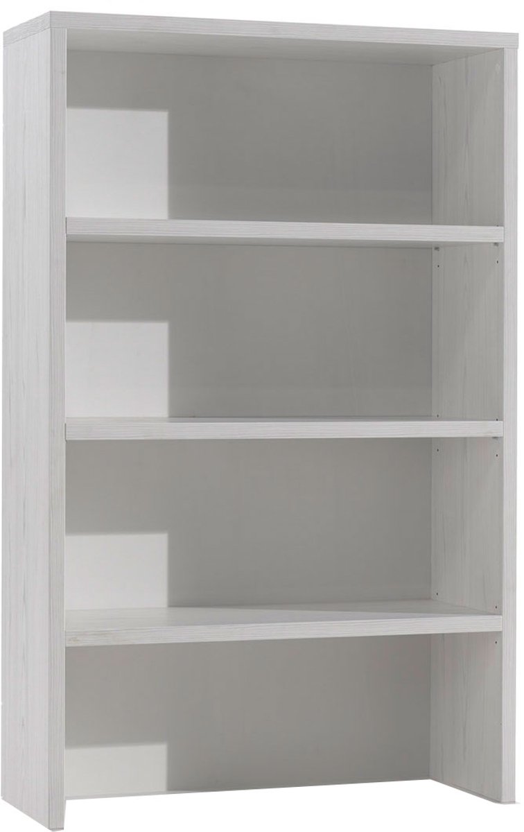 Commode opzet Andante Wit - Breedte 86 cm - Hoogte 138 cm - Diepte 36 cm - Met lades - Zonder deuren