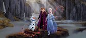 Sanders & Sanders poster Frozen Anna & Elsa blauw, paars en bruin - 600905 - 202 x 90 cm