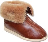 Texla Pantoffel Alaska Leer 852 Cognac Cognac Maat.  38