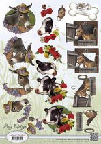 3D Knipvel - Amy Design - Animal Medley - Farm Animals