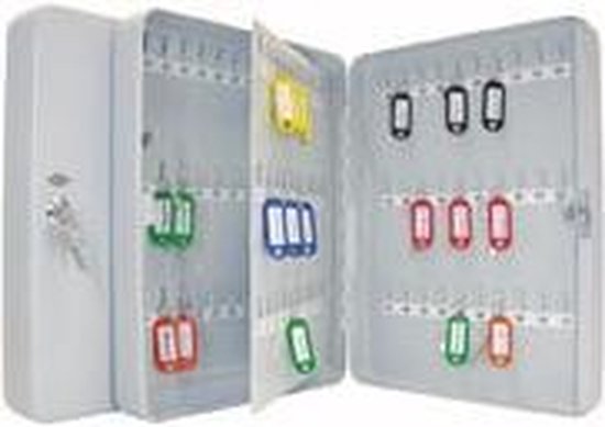 Sleutelkast met cijfercombinatieslot Keybox - plaatstaal - haken 20 tot