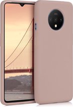 kwmobile telefoonhoesje voor OnePlus 7T - Hoesje met siliconen coating - Smartphone case in oudroze
