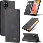 CaseMe - Hoesje geschikt voor Samsung Galaxy A42 5G -Wallet Book Case - Magneetsluiting - Zwart