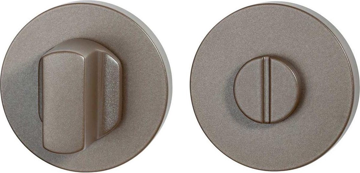 Toiletgarnituur - Mocca blend - RVS - GPF - GPF1105.A3.0910 50x6 mm stift 8 mm Mocca blend grote knop