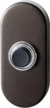 GPF9826.A1.1104 deurbel met zwarte button ovaal 70x32x10 mm Dark blend