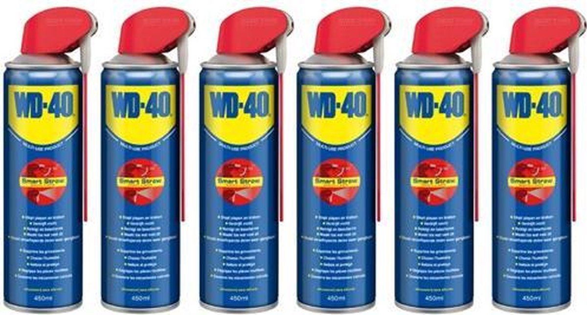 Wd-40 Multispray Met Smart Straw 450Ml X 6 Stuks