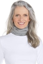 Coolibar - UV-colsjaal met extra flappen dames en heren - Heidegrijs - maat S/M