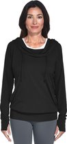 Coolibar UV hoodie Dames - Zwart - Maat 40