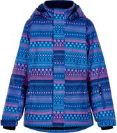 Color Kids - Ski-jas voor meisjes - AOP - Galactisch Blauw/Multi - maat 104cm
