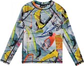 Molo - UV-zwemshirt met lange mouwen kinderen - Neptune - Windsurfers - maat 98-104cm