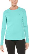 Coolibar - UV Zwemshirt voor dames - Longsleeve - Hightide - Tropical Mint - maat XXL