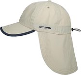 Hatland - UV pet met nekflap voor heren - Stone - anti-muggen - Beige - maat L/XL (59CM)