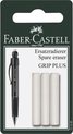 Faber-Castell reservegum - voor vulpotlood GRIP Plus - 3 stuks op blister - FC-131598
