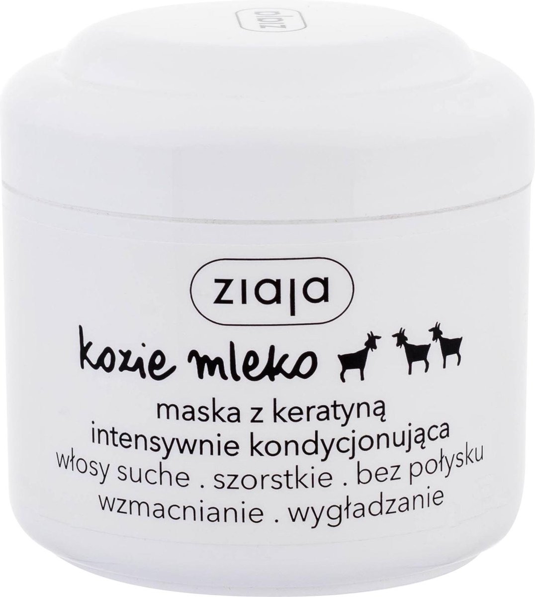 Goedkoopste Ziaja - Goat's Milk Hair Mask - Maska na vlasy s keratinem - 200ml