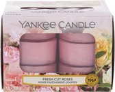 Yankee Candle Fresh Cut roses waxinelichtjes 12 stuks