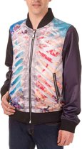 Banned Trainings jacket -M- Ribcage & Skull Reversible Zwart