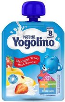 Nestle 2x Nestle Iogolino Sachets Apple And Strawberry 90g