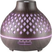 ACTIVE Aroma Diffuser Luchtbevochtiger Spa 10 Donker Hout 400ml + Timer