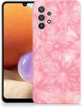 Telefoon Hoesje Samsung Galaxy A32 4G | A32 5G Enterprise Editie Silicone Back Case Lente Bloemen