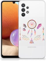 GSM Hoesje Samsung Galaxy A32 4G | A32 5G Enterprise Editie Bumper Hoesje Doorzichtig Boho Dreamcatcher