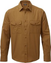 Craghoppers - UV Overhemd voor heren - Longsleeve - Kiwi - Bruin - maat XXL