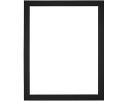 Passe-Partout Fotomaat 30x40 cm - Lijstmaat 35x45 cm - Zwart - Museumkarton - Fotolijst niet inbegrepen