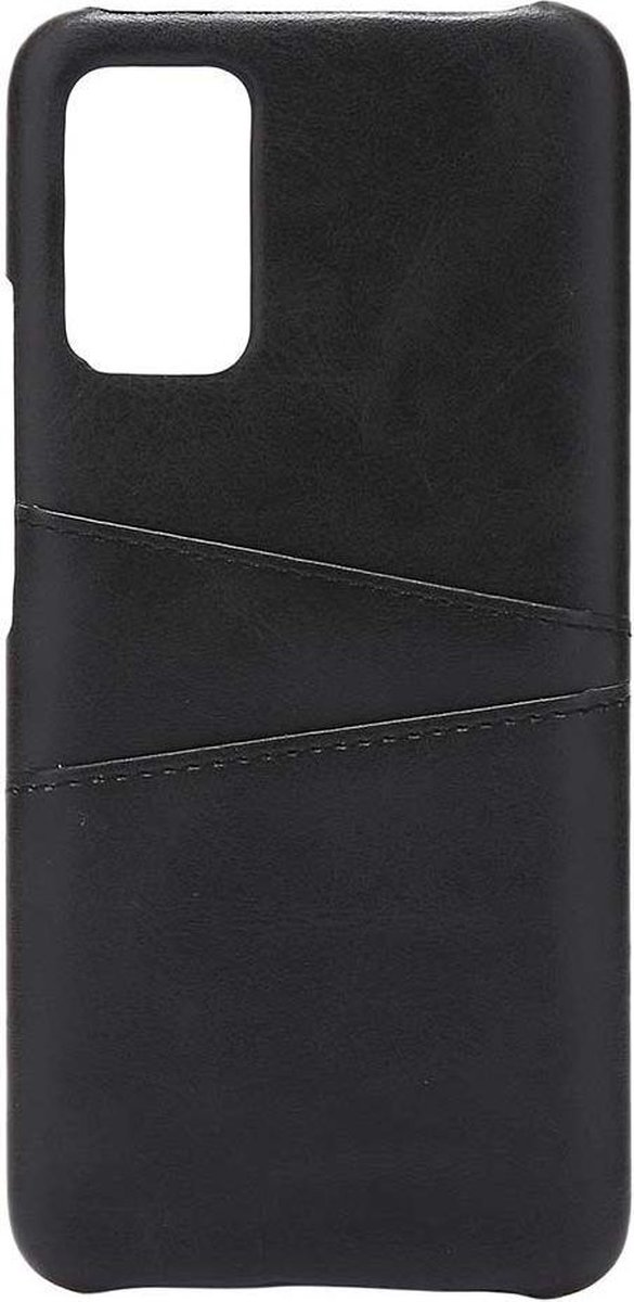 Shop4 - Poco M3 Hoesje - Harde Back Case Cabello met Pasjeshouder Zwart