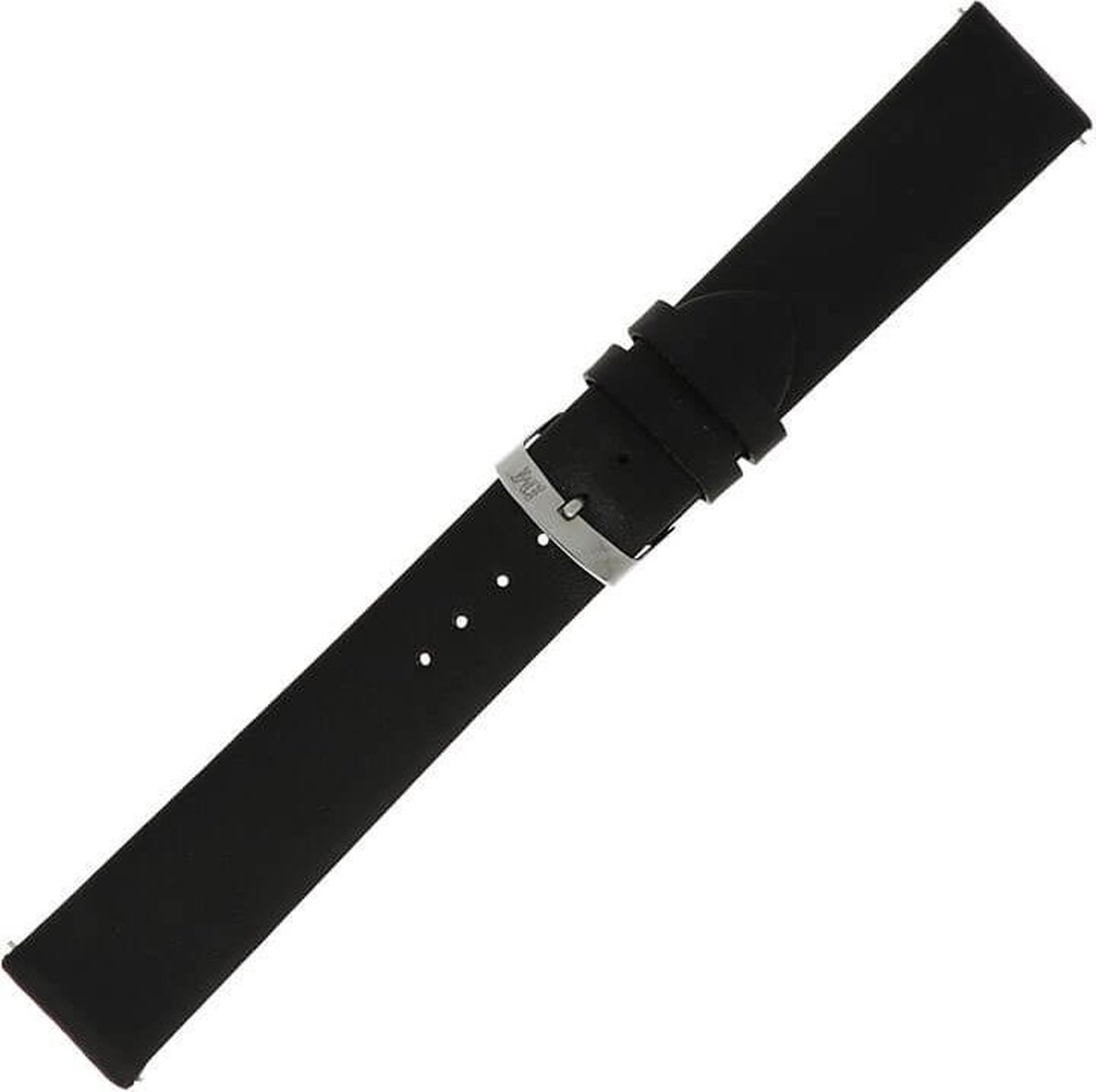 Morelatto Horlogebandje Micrae Nappa Zwart 24mm