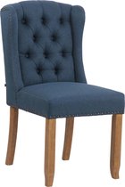 Clp Allada Eetkamerstoel - Stof - Blauw - Antiek Licht