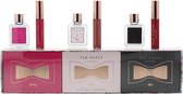 Ted Baker Eau De Toilette 6 Piece Gift Set: Polly Eau De Toilette 8ml - Mia Eau De Toilette 8ml - Ella Eau De Toilette 8ml - Polly Pink Lip Gloss 3.8m
