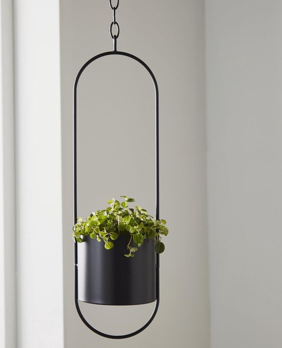 Native home & lifestyle - Plant houder - zwart - bloempot - hangend |  bol.com