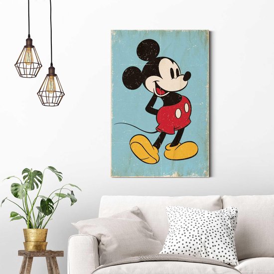 Definitie mug schaamte Mickey Mouse - Schilderij 60 x 90 cm | bol.com