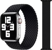 WiWu - Bandje geschikt voor Apple Watch 38/40 mm - Geschikt voor Apple Watch Series 1,2,3,4,5,6 en SE - Stof - Zwart
