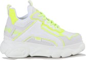 Buffalo Cld Chai White/Neon Yellow Imi Nubuc/Mesh Multi - Maat 39