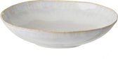 Costa Nova - servies - pasta bord wit - aardewerk - set van 4 - 23 cm rond