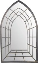 Esschert Design Spiegel Trompe L'oeil 51,2 X 82,5 Cm Staal Grijs