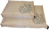 Boony kussen waterpr taupe dc 75x55 cm