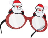 dressforfun - Pretbril kerstmannen - verkleedkleding kostuum halloween verkleden feestkleding carnavalskleding carnaval feestkledij partykleding - 302775