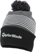 TaylorMade Bobble Beanie  - Zwart Grijs Wit