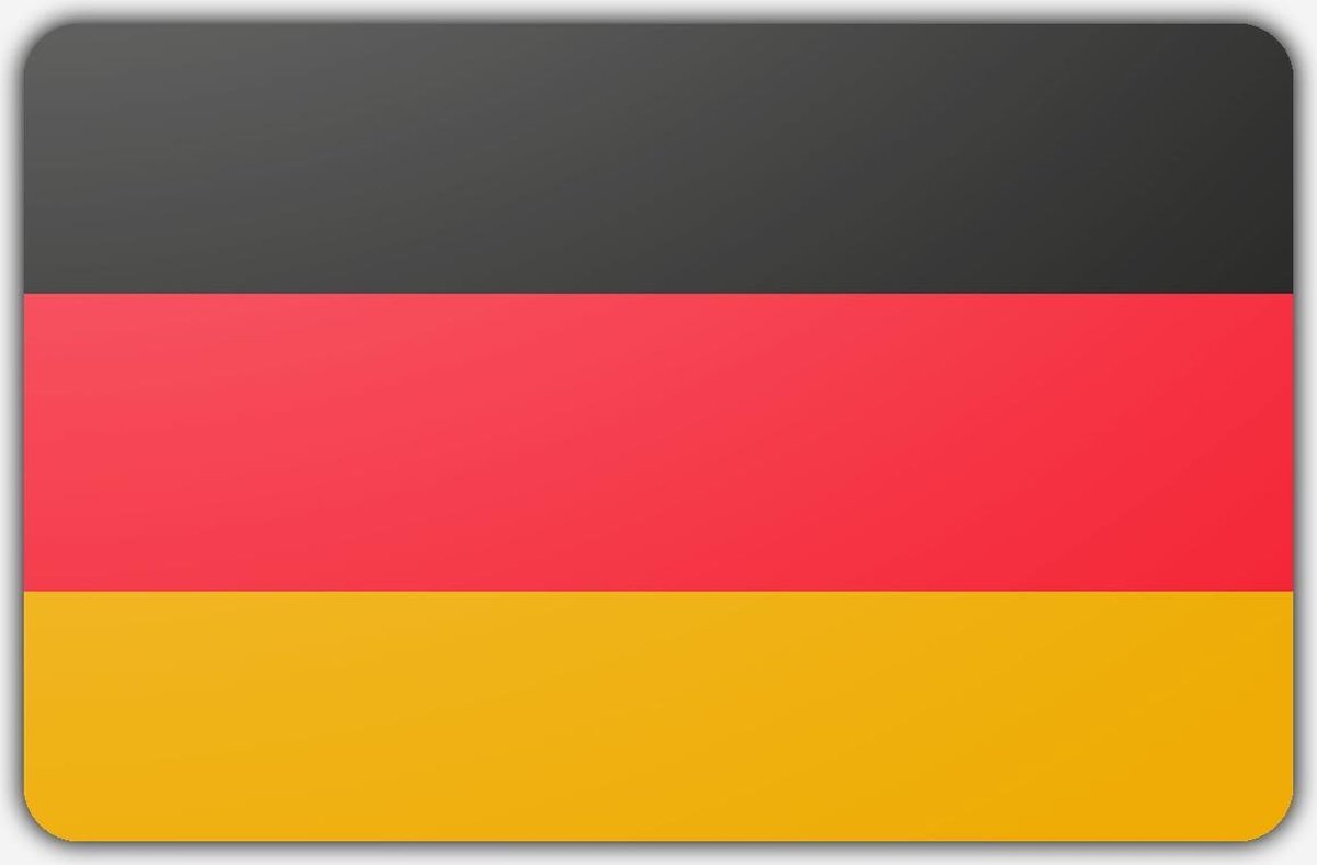 Duitse vlag - 150x225cm - Polyester