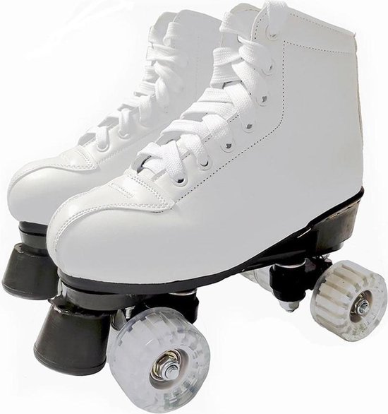 Kunstleer rolschaatsen, dubbele lijn, dames, heren, volwassen schoenen  patines met PU... | bol.com