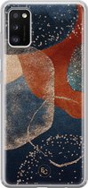 Samsung Galaxy A41 siliconen hoesje - Abstract Terracotta - Soft Case Telefoonhoesje - Multi - Print