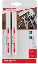 Edding 750 Lakmarker Blister van 2 Wit