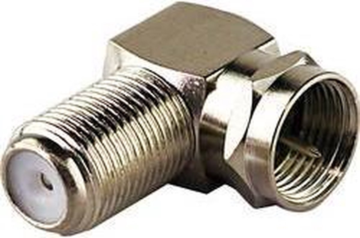 Schwaiger WAD8321531 F-adapter, haaks Aansluitingen: F-stekker, F-bus 2 stuk(s)