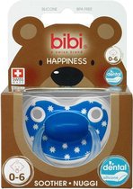 Bibi Happiness Fopspeen - Lovely Dots 0-6 Maanden Blauw