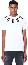 My Brand - Icons Neck T-shirt - Wit - Maat: Xl